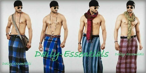 Men large sarong lungi dhoti - sarong,