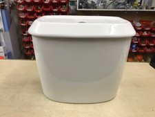 Trent Moorland, 40cm push button cistern ONLY in White, NO fittings