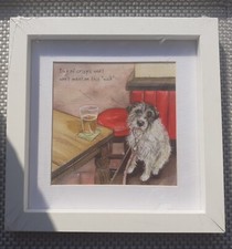 Terrier, Naughty Little Dog Picture 'Digs & Manor' by Anna Danielle 23x23cm