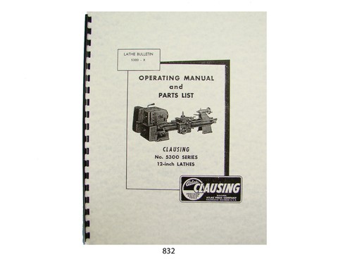 Clausing 5300 series lathe - 5300,