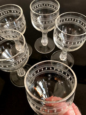 5 x vintage 1950's hollow stem