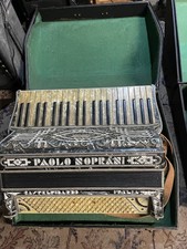 Paolo Soprani Accordion Castelfidardo Italia Vintage In Working Order 