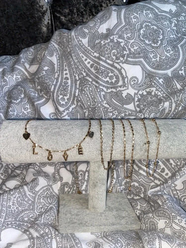 Gold silver necklace - silver,