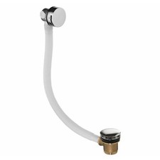 Rak Luxury Round Freeflow Overflow Bath Filler Tap & Click & Clack Waste.