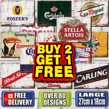 Man cave metal signs shed - metal, bar