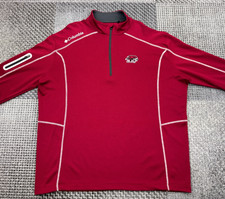 Columbia SJU Hawk Pullover / XL / Red / Omni-Wick / 1/4 Zip / USA Teamwear