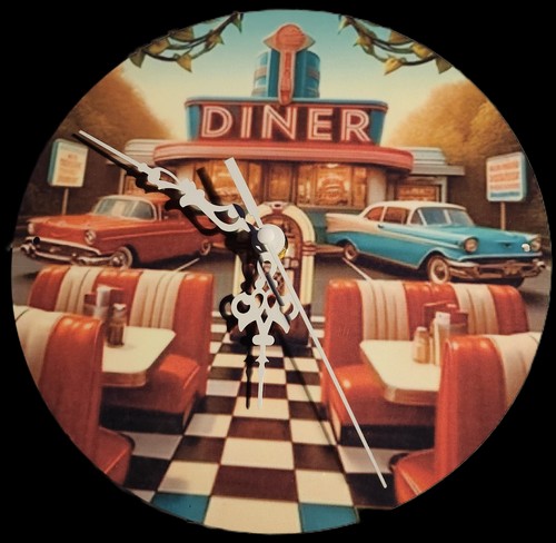 New american diner with cars - diner,