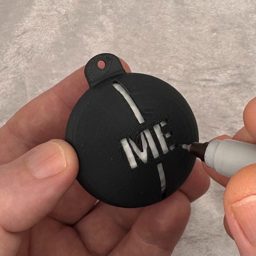Golf ball stencil line - line, marker