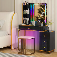 RGB Vanity Table Makeup Wood