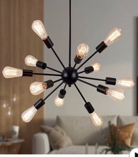 Sputnik Chandeliers Black