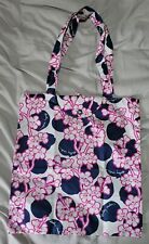 Radley London Floral Pink & Navy Foldaway With Popper Tote Shopper Bag 