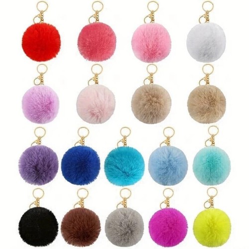 Keyring soft faux - faux, fluffy