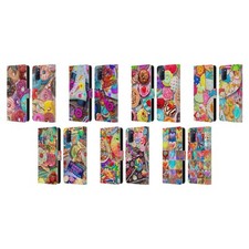OFFICIAL AIMEE STEWART COLOURFUL SWEETS LEATHER BOOK WALLET CASE FOR OPPO PHONES