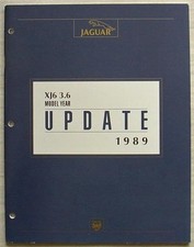 JAGUAR SEDAN XJ6 & Vanden Plas 1989 USA Car Dealer Update Brochure