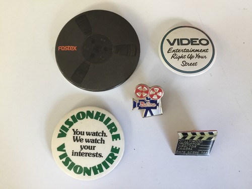 Vintage audio video badges - audio,