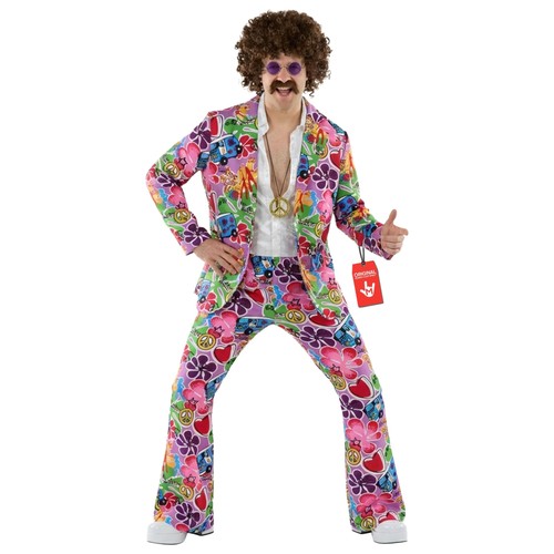 Mens hippie costume - hippie, 70s