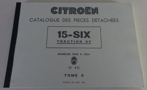 Parts catalog citroen traction - catalog,