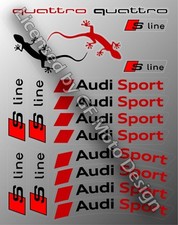 Audi Sport S-Line Quattro S6 S8 Stickers A4 A5 Decals S3 S4 Sport A6 A7