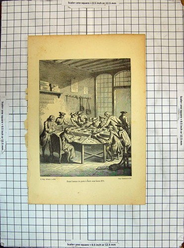 Antique old print - old, engraving