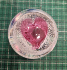 Caithness Scotland Art Glass Paperweight "Sweetheart"  E4487