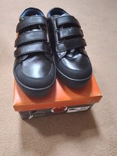Leather black boys shoes 'Memphis one' size 5 new with box Memory foam insole