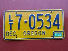 DEC 1978 Oregon camper license