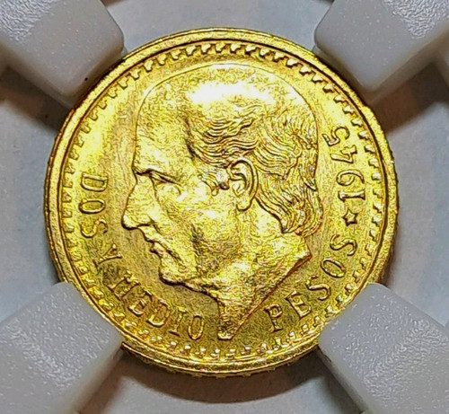 1945 mexico gold - gold, pesos