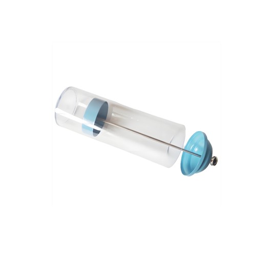 Straw dispenser with metal - metal, rod