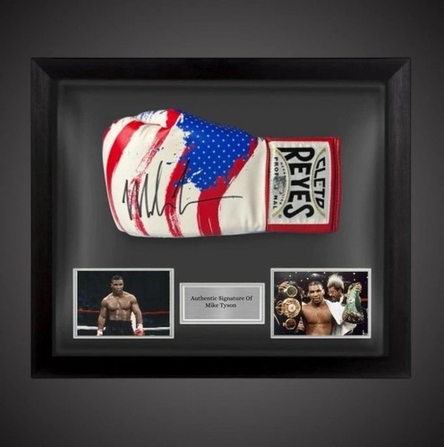 Framed mike tyson - mike, signed