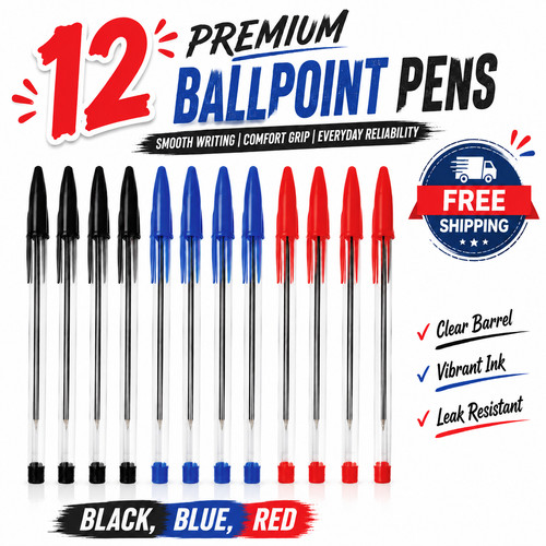 High quality ballpoint biro - 12,