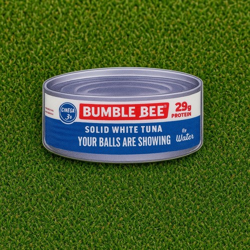 Bumble bee tuna golf ball - golf,