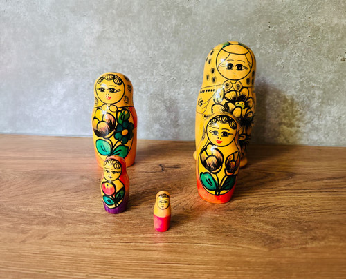 Vintage russian nesting dolls - vintage,