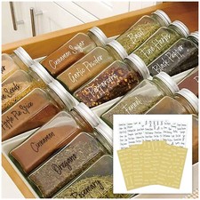 276 x Herb Spice Jar Labels