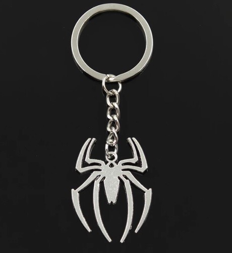 Spider keyring keychain silver - keychain,