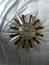 Vintage 1970s Metamec Starburst clock 