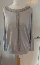 Ladies Silver Wallis Evening Jumper size M