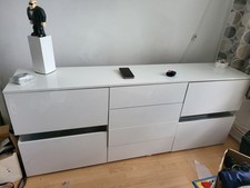 177 / 72 /35 cm White High