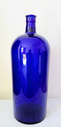 Cobalt blue apothecary bottle