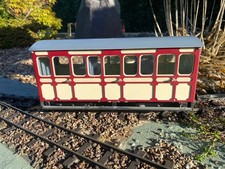 Metal bodied 3 compartment Coach, Garden railway, 16mm scale,  SM32 SM45 G Gauge