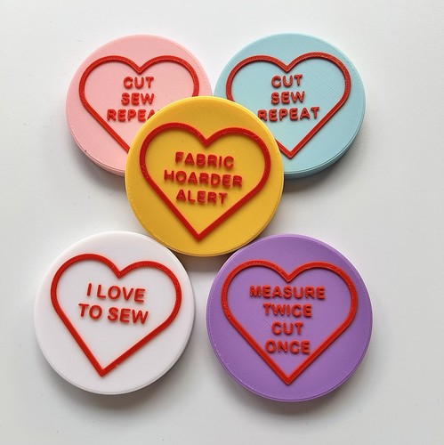 Fabric weights love heart - weights,love,