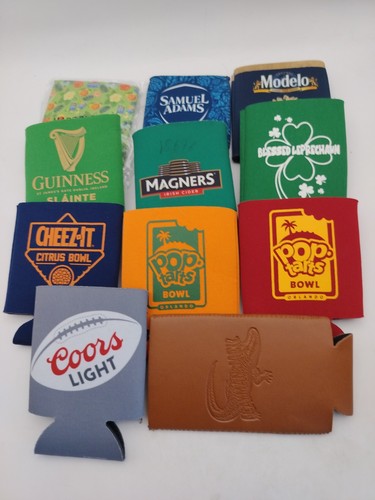 Lot beer koozies guinness - beer,