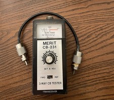 CB Radio SWR Meter Merit CB -231 Used Untested Sold As Seen