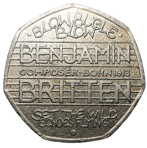 2013 50p coin benjamin - 2013,
