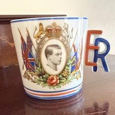 VINTAGE WINDSOR CHINA CUP CORONATION OF KING EDWARD