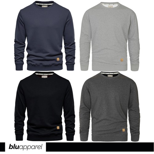 Mens fleece lined crew - lined,