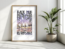 ❤ GEORGE MICHAEL ❤ Club Tropicana song lyrics poster art limited edition wham 11