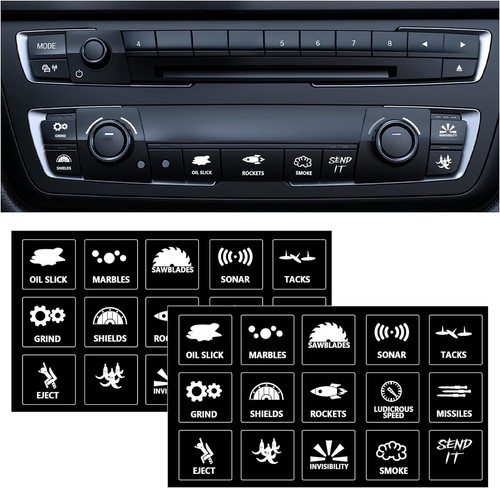 2pcs car sticker and - car,