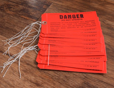 10 Pcs Security LOCK OUT TAG “DANGER Do Not Operate' Warning Card Label Labels