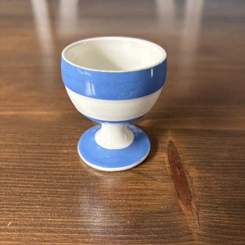 Green cornishware footed - g,