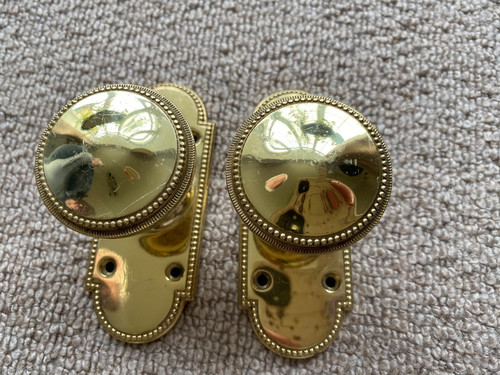 Reclaimed pair solid brass - solid,